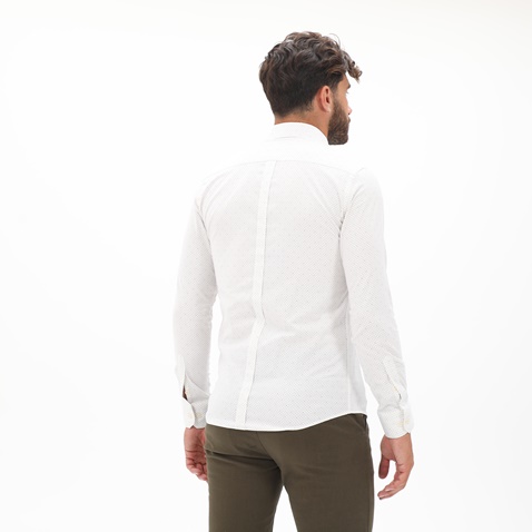 MARTIN & CO-Ανδρικό πουκάμισο MARTIN & CO 123-51-1450 SLIM FIT λευκό 