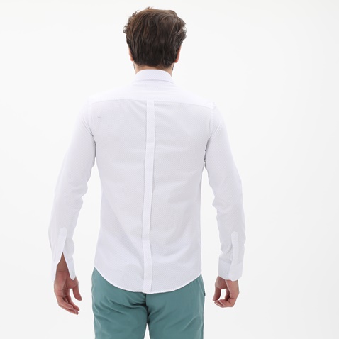 MARTIN & CO-Ανδρικό πουκάμισο MARTIN & CO 123-51-1450 SLIM FIT λευκό