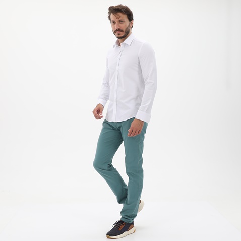 MARTIN & CO-Ανδρικό πουκάμισο MARTIN & CO 123-51-1450 SLIM FIT λευκό