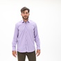 MARTIN & CO-Ανδρικό πουκάμισο MARTIN & CO 123-52-0100 REGULAR FIT μοβ