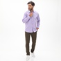 MARTIN & CO-Ανδρικό πουκάμισο MARTIN & CO 123-52-0100 REGULAR FIT μοβ