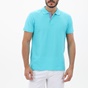 FRANK TAILOR-Ανδρική polo μπλούζα FRANK TAILOR 123-60-0001 μπλε ανοιχτό