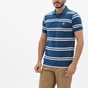 FRANK TAILOR-Ανδρική polo μπλούζα FRANK TAILOR 123-62-0001 μπλε λευκή ριγέ
