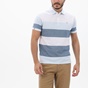 FRANK TAILOR-Ανδρική polo μπλούζα FRANK TAILOR 123-62-0001 μπλε ριγέ