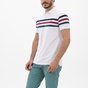 FRANK TAILOR-Ανδρική polo μπλούζα FRANK TAILOR 123-62-0001 λευκή