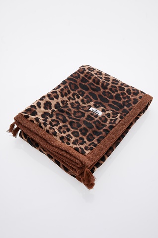 SUGARFREE-Πετσέτα παραλίας SUGARFREE 22819119 καφέ leopard