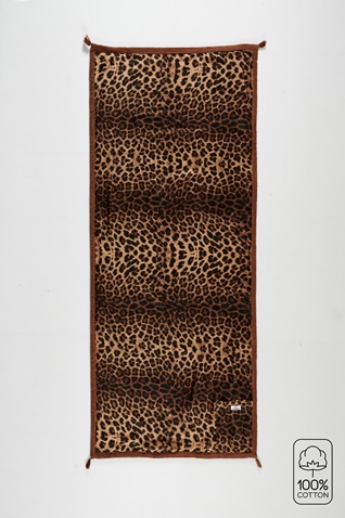 SUGARFREE-Πετσέτα παραλίας SUGARFREE 22819119 καφέ leopard