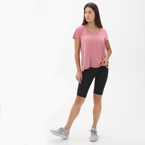 BODYTALK-Γυναικείο ποδηλατικό κολάν BODYTALK 1221-907514 GRANDMAW μαύρο λευκό πουά