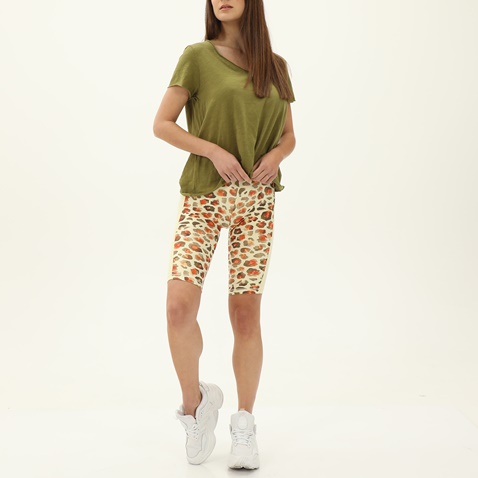 BODYTALK-Γυναικείο ποδηλατικό κολάν BODYTALK 1221-908014 BESTIEW μπεζ leopard