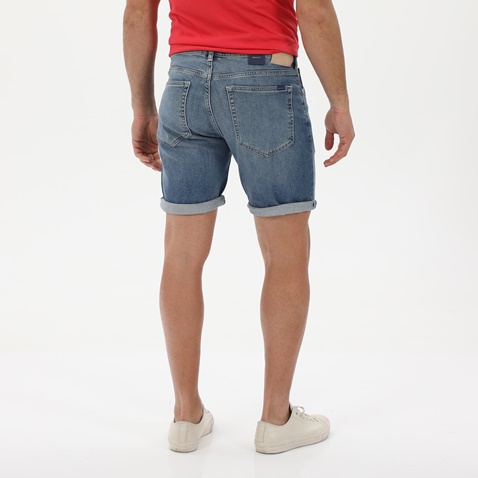 GANT-Ανδρική jean βερμούδα GANT 205042 Arley Gant μπλε