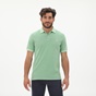 GANT-Ανδρική polo μπλούζα GANT 2052028 Sunfaded Pique Rug πράσινη