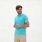 GANT-Ανδρική polo μπλούζα GANT 2052028 Sunfaded Pique Rug τιρκουάζ