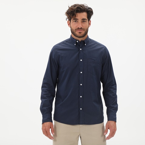 GANT-Ανδρικό πουκάμισο GANT 3042930 Reg Ut Sunfaded Bd μπλε
