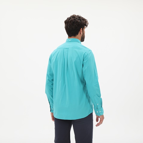 GANT-Ανδρικό πουκάμισο GANT 3042930 Reg Ut Sunfaded Bd S τιρκουάζ