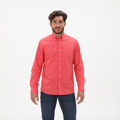 GANT-Ανδρικό πουκάμισο GANT 3042930 Reg Ut Sunfaded Bd S ροζ