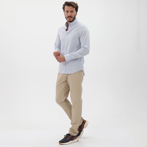 GANT-Ανδρικό πουκάμισο GANT 3046402 Slim Broadcloth γαλάζιο