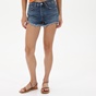 GANT-Γυναικείο jean σορτς GANT 4020063 Raw Hem μπλε