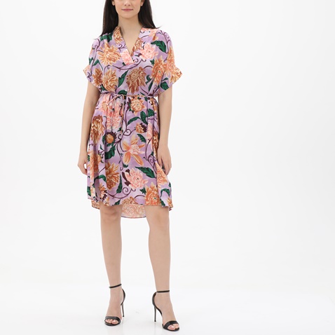 GANT-Γυναικείο midi φόρεμα GANT 4503177 Dahlia Print μοβ