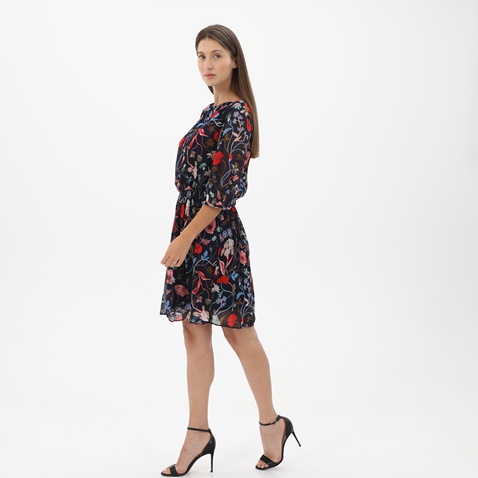 GANT-Γυναικείο mini φόρεμα GANT 4503181 Wild Floral Boatneck μπλε
