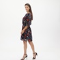 GANT-Γυναικείο mini φόρεμα GANT 4503181 Wild Floral Boatneck μπλε
