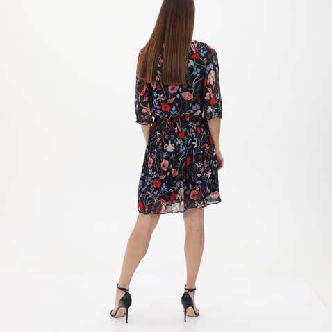 GANT-Γυναικείο mini φόρεμα GANT 4503181 Wild Floral Boatneck μπλε