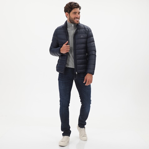GANT-Ανδρικό μπουφάν GANT 7006093 Light Down μπλε