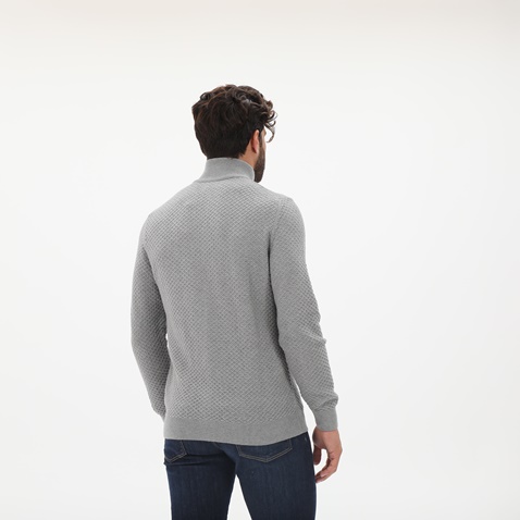 GANT-Ανδρική ζακέτα GANT 8030118 Cotton Texture γκρι