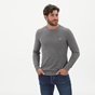 GANT-Ανδρική βαμβακερή πλεκτή μπλούζα GANT 8030521 Pique γκρι