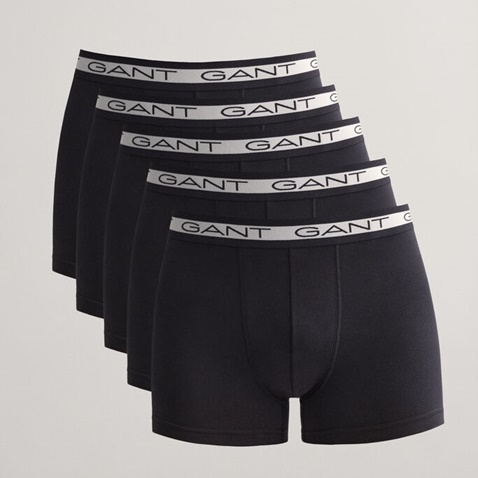 GANT-Ανδρικά εσώρουχα boxer σετ των 5 GANT 902035553 μαύρα