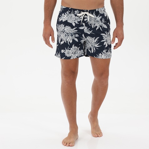 GANT-Ανδρικό μαγιό GANT 922216006 Cf Dahlia Flower Pr μπλε λευκό