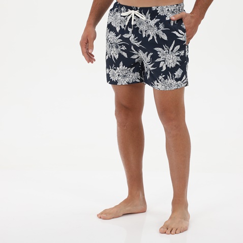 GANT-Ανδρικό μαγιό GANT 922216006 Cf Dahlia Flower Pr μπλε λευκό