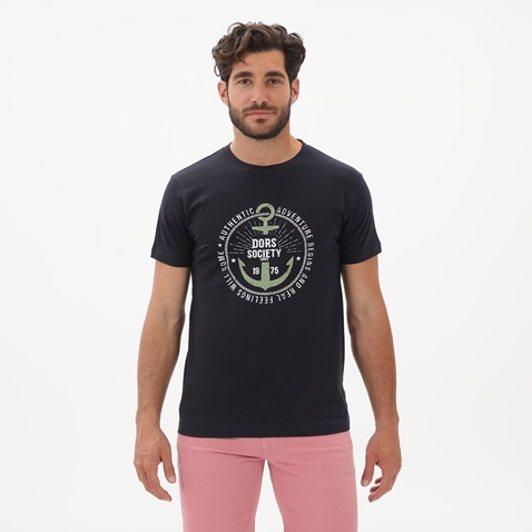 DORS-Ανδρικό t-shirt DORS 1132024.C02 μπλε