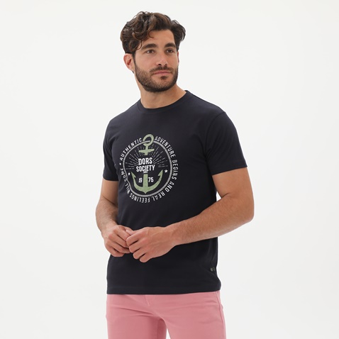 DORS-Ανδρικό t-shirt DORS 1132024.C02 μπλε