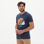 DORS-Ανδρικό t-shirt DORS 1132026.C02 μπλε