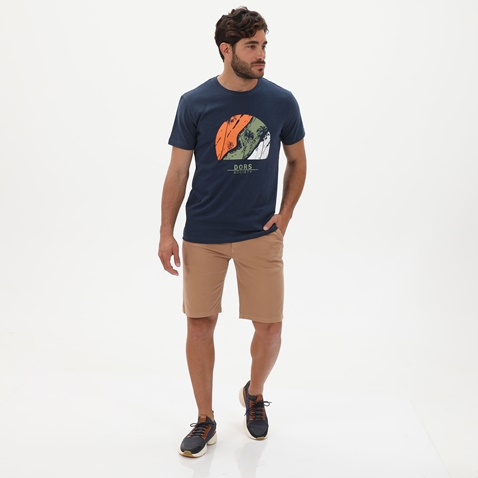 DORS-Ανδρικό t-shirt DORS 1132026.C02 μπλε