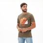 DORS-Ανδρικό t-shirt DORS 1132026.C03 χακί