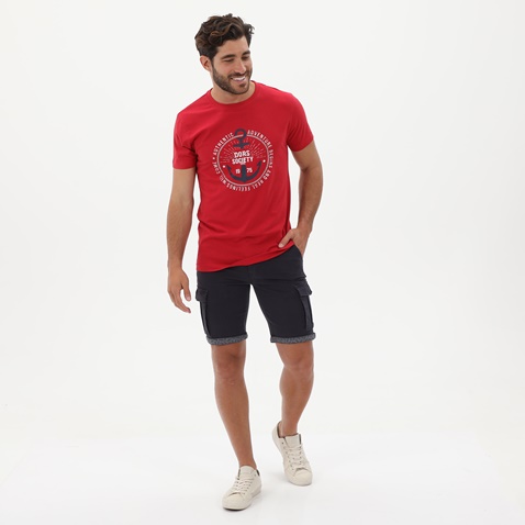 DORS-Ανδρική cargo βερμούδα DORS 2132004.C02 μπλε