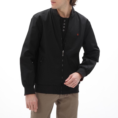 DORS-Ανδρικό bomber jacket διπλής όψης DORS 3032002.C02 μαύρο κόκκινο