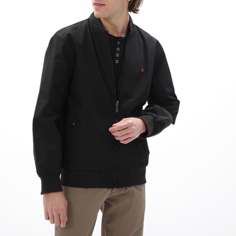 DORS-Ανδρικό bomber jacket διπλής όψης DORS 3032002.C02 μαύρο κόκκινο
