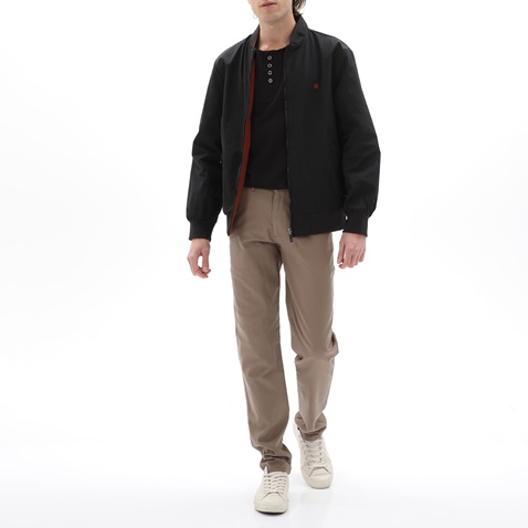 DORS-Ανδρικό bomber jacket διπλής όψης DORS 3032002.C02 μαύρο κόκκινο