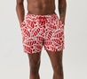 BJORN BORG-Ανδρικό μαγιό σορτς BJORN BORG 3201-10000792-PD397 κόκκινο λευκό