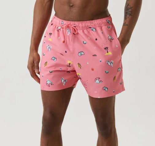 BJORN BORG-Ανδρικό μαγιό σορτς BJORN BORG 3201-10000792-PD398 ροζ