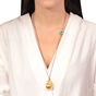 JEWELTUDE-Γυναικείο μακρύ κολιέ JEWELTUDE 8238 από κορδόνι και ορείχαλκο