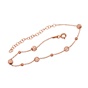 JEWELTUDE-Γυναικείο ασημένιο βραχιόλι JEWELTUDE 15755 ροζ επιχρυσωμένο