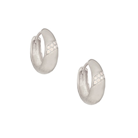 JEWELTUDE-Γυναικεία κρικάκια huggies JEWELTUDE 15635 ασημένια