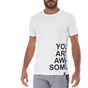 BATTERY-Ανδρικό t-shirt BATTERY 21K903591 BTR017 SINGLE λευκό