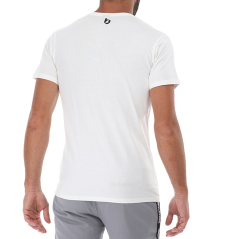 BATTERY-Ανδρικό t-shirt BATTERY 21K903591 BTR017 SINGLE λευκό