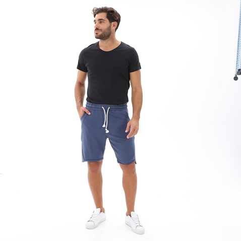 BODYTALK-Ανδρική αθλητική βερμούδα BODYTALK 1221D-956004 BDTKM STATEMENT μπλε