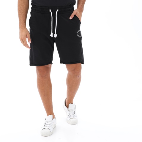 BODYTALK-Ανδρική αθλητική βερμούδα BODYTALK 1221D-956004 BDTKM STATEMENT μαύρη