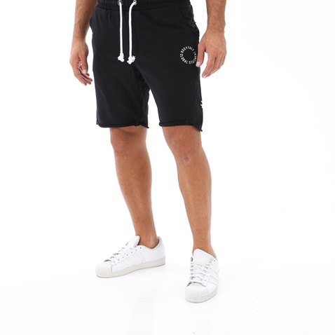 BODYTALK-Ανδρική αθλητική βερμούδα BODYTALK 1221D-956004 BDTKM STATEMENT μαύρη